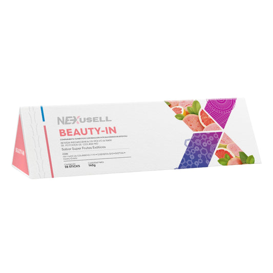 TÉ BEAUTY-IN | Bebida CONCENTRADO DE FRUTAS TROPICALES (GUAYABA, TORONJA Y CAMU CAMU) Nutre tu piel desde adentro | Sabor Guayaba | 1 CAJA CON 28 STICK / ¡EL SECRETO DE LA VERDADERA BELLEZA