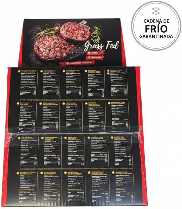 Hamburguesas Black Angus 100% Carne de Vacuno Irlandesa - Pack 20 x 170g - Producto Refrigerado