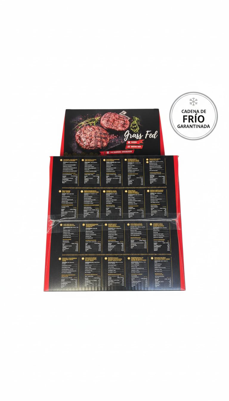 Hamburguesas Black Angus 100% Carne de Vacuno Irlandesa - Pack 20 x 170g - Producto Refrigerado