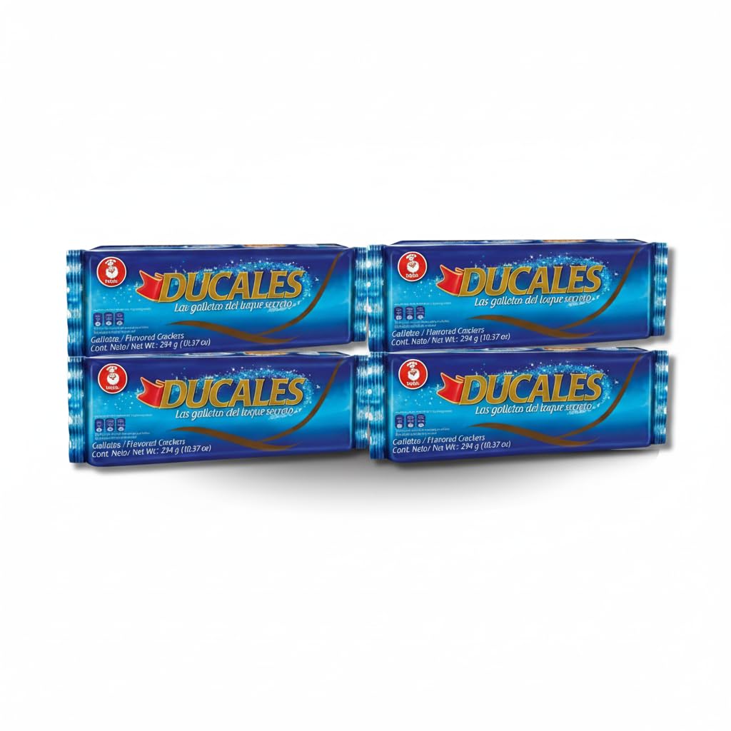 Galletas Dulcales - Pack 4 Unidades de 294g cada una - Galletas Cracker con Toque Secreto Dulce y Salado - Textura Ligera y Crujiente - Noel - Snack Ideal para Desayunos y Meriendas - NEXU