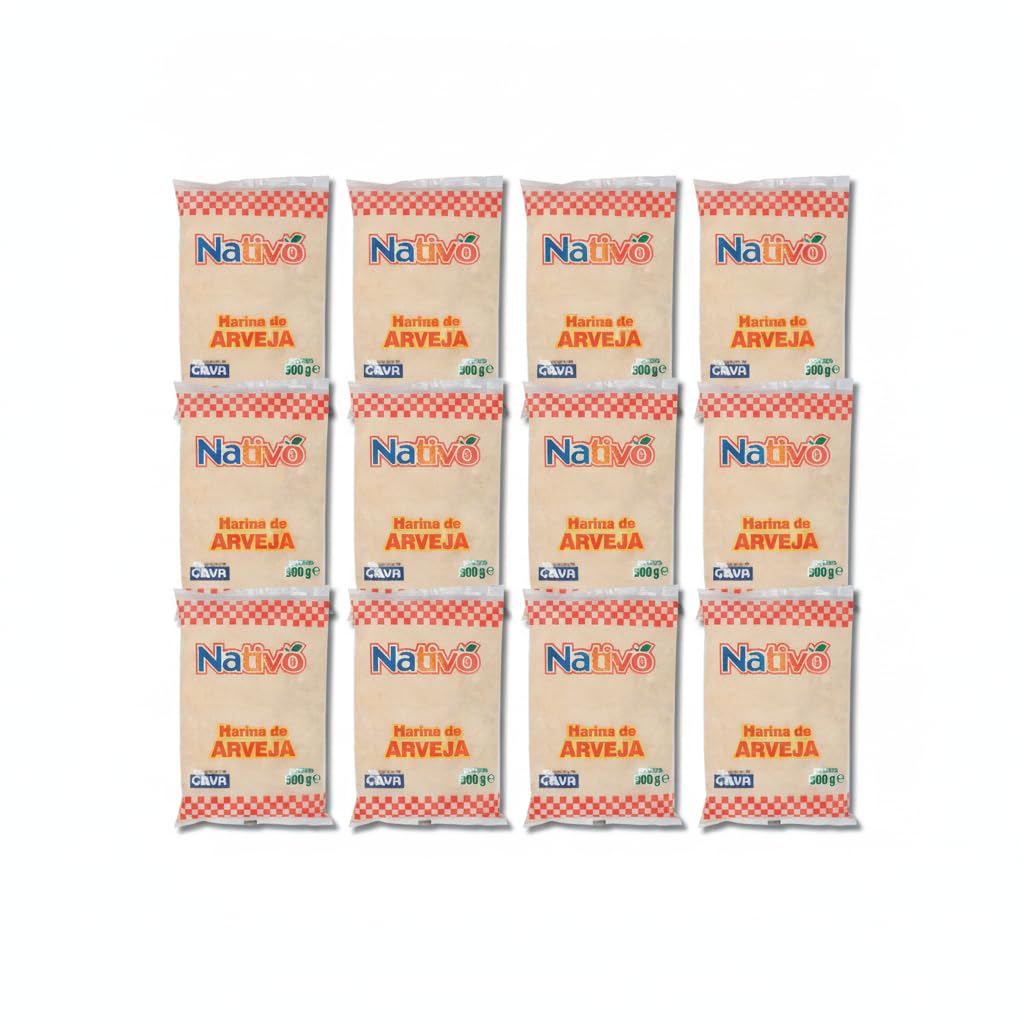 Harina de Arveja Pack de 12 Unidades x 500g (6kg Total) - 100% Natural - Rica en Proteínas y Baja en Carbohidratos - Goya - Ideal para Repostería Saludable, Sopas, Salsas y Snacks Nutritivos - NEXU
