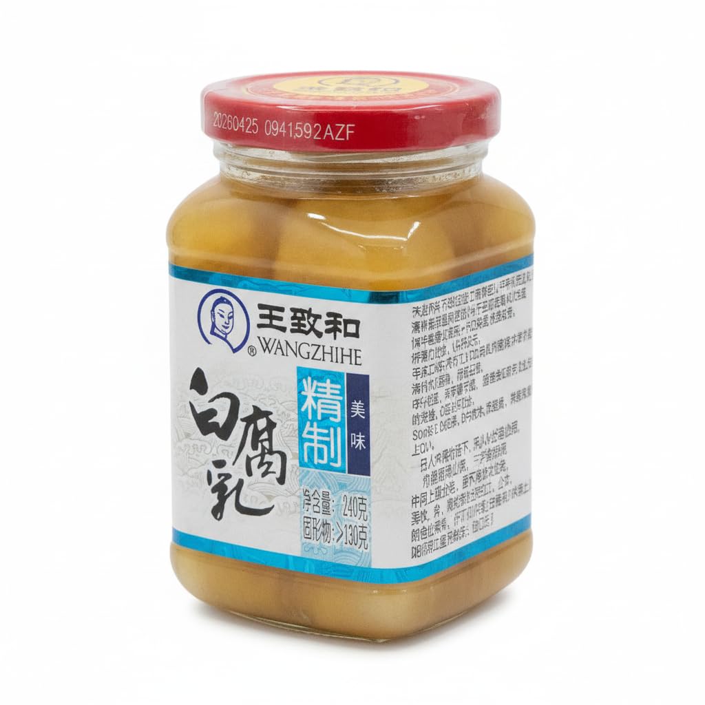 Cuajada de Soja Blanca 240g - Tofu Fermentado Tradicional Chino (Sufu) - Ideal para Arroz, Congee y Salsas - Sabor Auténtico y Textura Cremosa - Rico en Proteínas y Sin Azúcar - NEXU