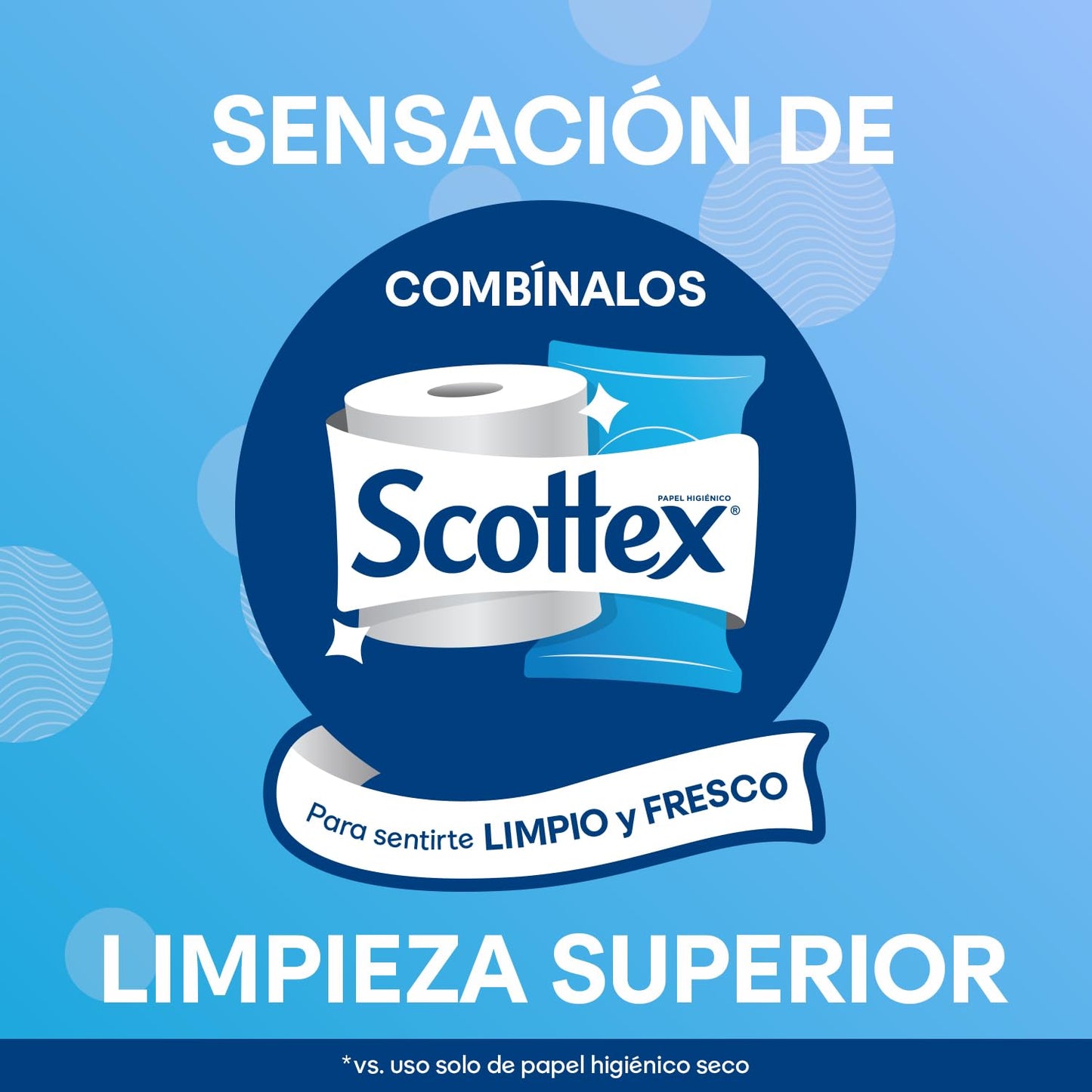 Scottex Megarollo Papel Higiénico Seco 12 rollos (24 rollos de un rollo original)