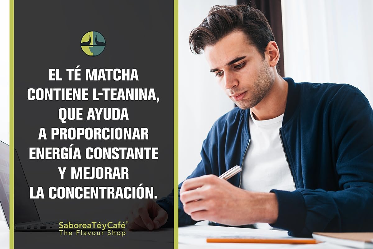 SABOREATE Y CAFE The Flavour Shop Matcha Té Verde Japonés Usucha Premium - Región Uji - Polvo Fino para Ceremonia - Caja Regalo 200 g