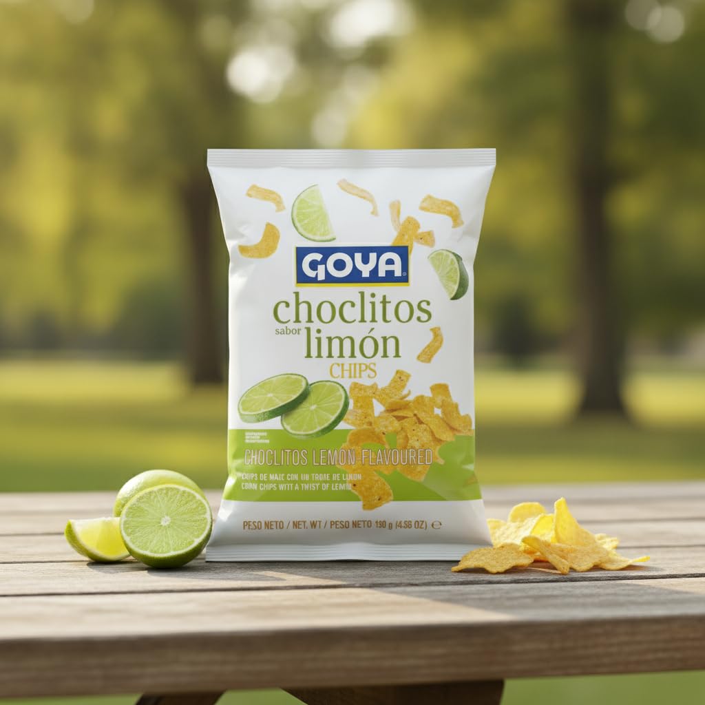 Choclitos Sabor Limón - Chips de Maíz Crujientes con Toque Cítrico, Snack Ideal para Aperitivos y Fiestas, Bolsa de 130g - NEXU