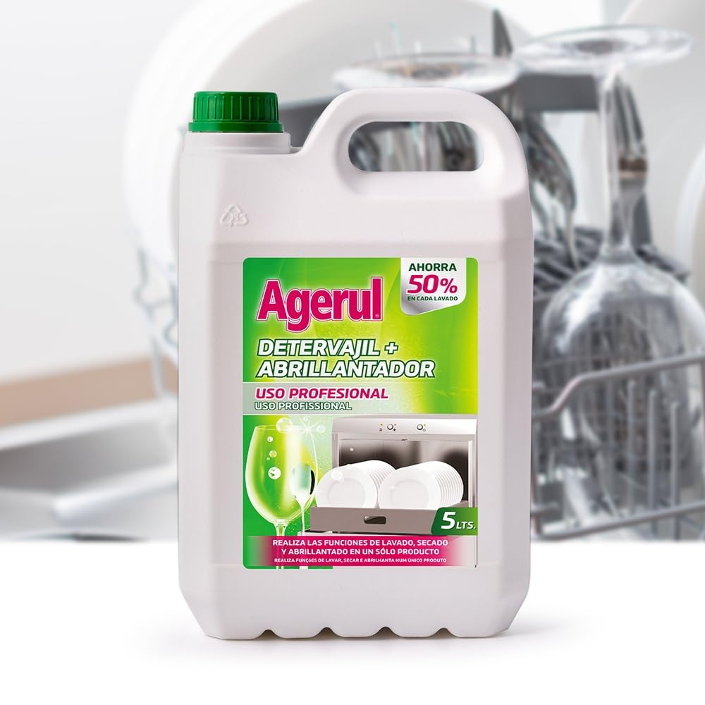 Lavavajillas + Abrillantador Profesional Agerul Garrafa De 5L