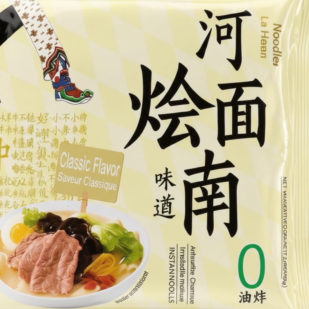 Fideos Instantáneos Estilo Henan Sabor Clásico 108g c/u | Pack de 3 unidades | Fideos de Trigo No Fritos con Caldo Tradicional y Verduras | Ramen Instantáneo Chino Auténtico - NEXU