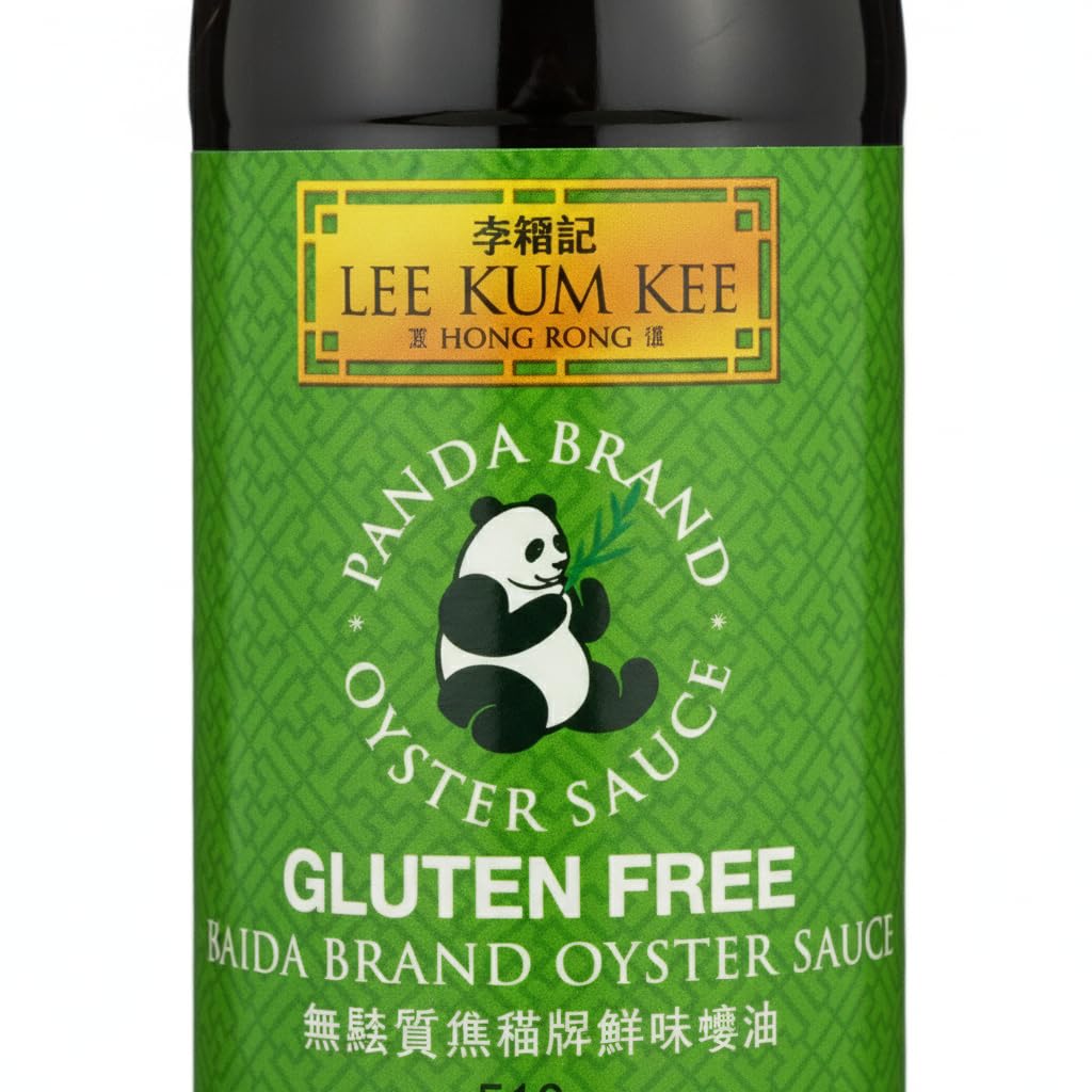 Salsa de Ostras Panda Sin Gluten, 510g - Condimento Tradicional para Cocina Asiática, Salteados, Marinados y Arroz Frito - Sabor Umami Intenso en Botella de Cristal - NEXU