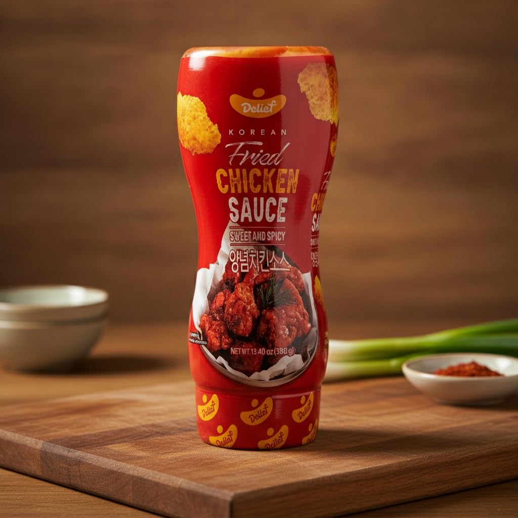Salsa Coreana Yangnyeom para Pollo Frito Estilo Coreano - Dulce y Picante Tradicional de Corea del Sur - Ideal para Glaseados, Costillas y Dipeo - Bote de - NEXU