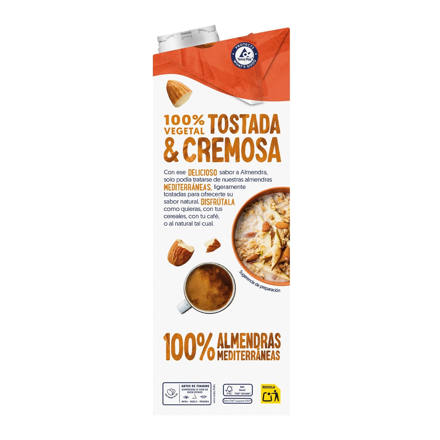 Alpro Bebida Vegetal de Almendras sin azucar 1L