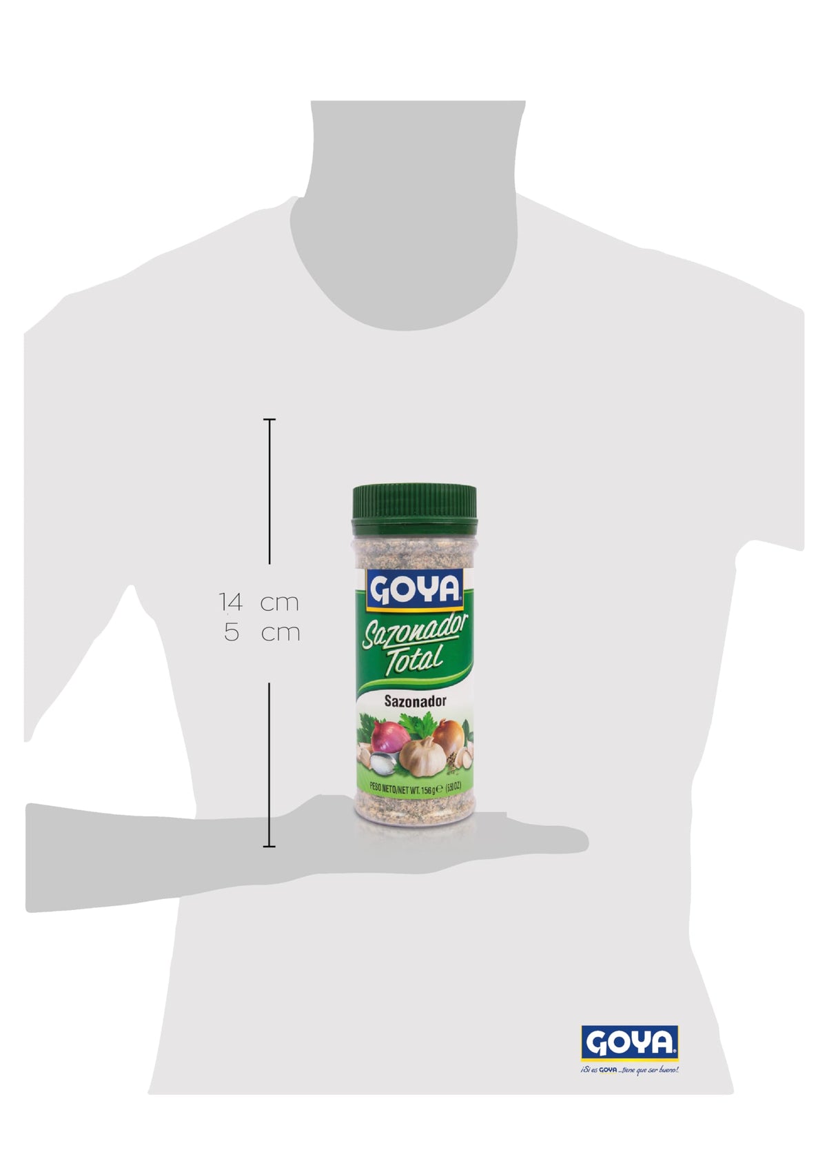 Goya Sazonador Total 312 gr, Sazonador Goya con Ajo, Cebolla, Sal, Perejil, Comino y Orégano, Ideal para Carnes, Pollos, Mariscos y Más