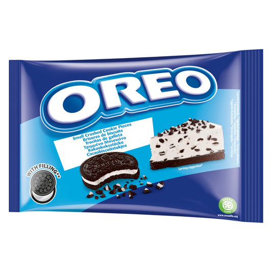 Oreo Trocitos de Galleta de Cacao y Relleno de Vainilla Especial Toppings para Helados, Repostería y Postres 400g