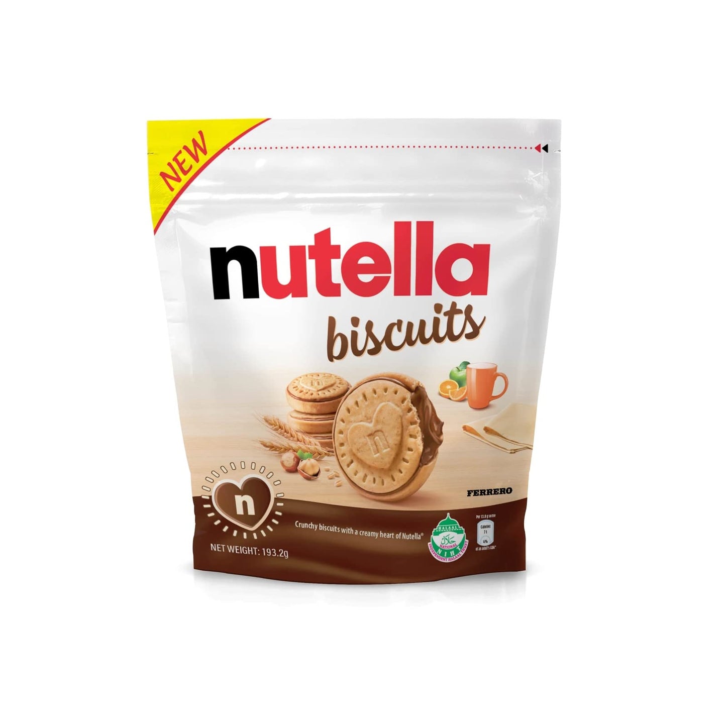 Nutella Biscuits, bolsa de 14 galletas, 193g