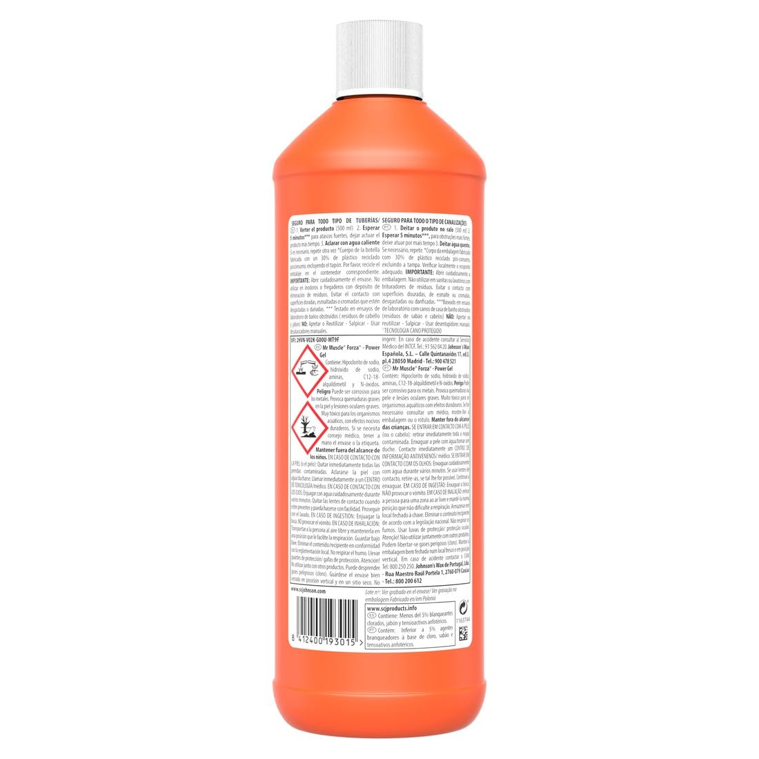 Mr Muscle Gel Limpia Tuberías, 1L