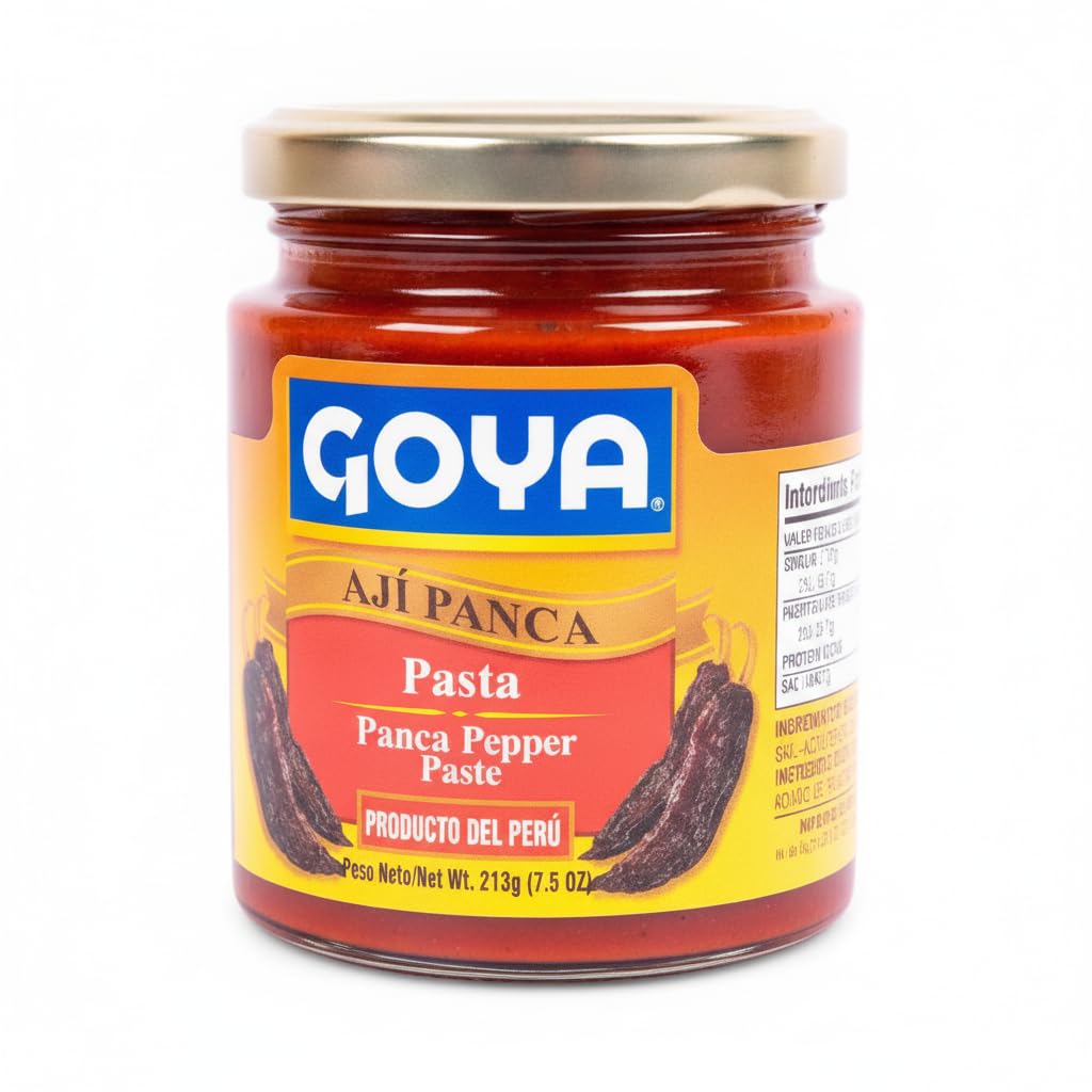 Pasta de Ají Panca de Perú - 213g (7,5 oz) Crema de Chile Panca para Cocina Peruana, Aderezos y Salsas - Ingredientes Seleccionados - Goya - Sabor Auténtico en Tarro de Vidrio - NEXU