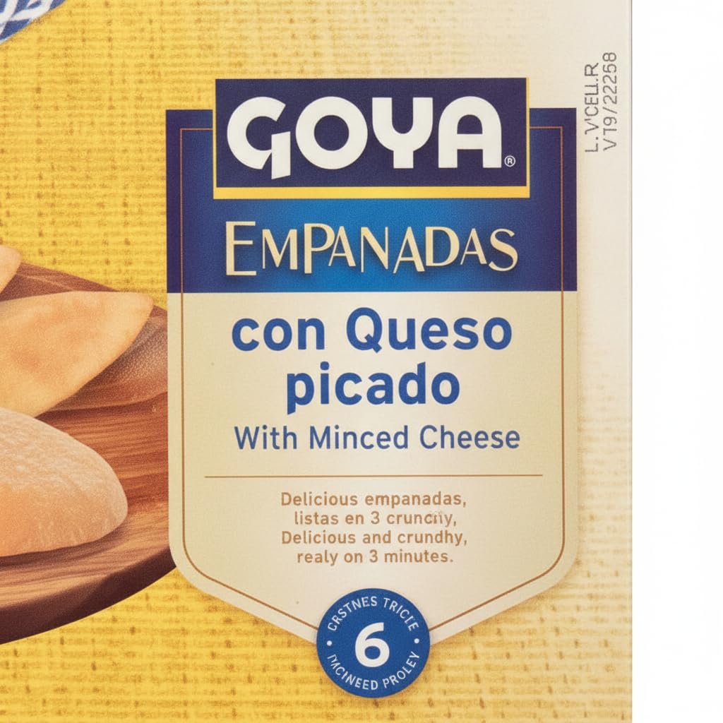 Empanadas de Queso Picado - Pack de 3 Cajas de 360g ( 6 uds c/u ) - Aperitivo Tradicional de Maíz con Relleno de Queso 100% - Listas en 3 Minutos - NEXU