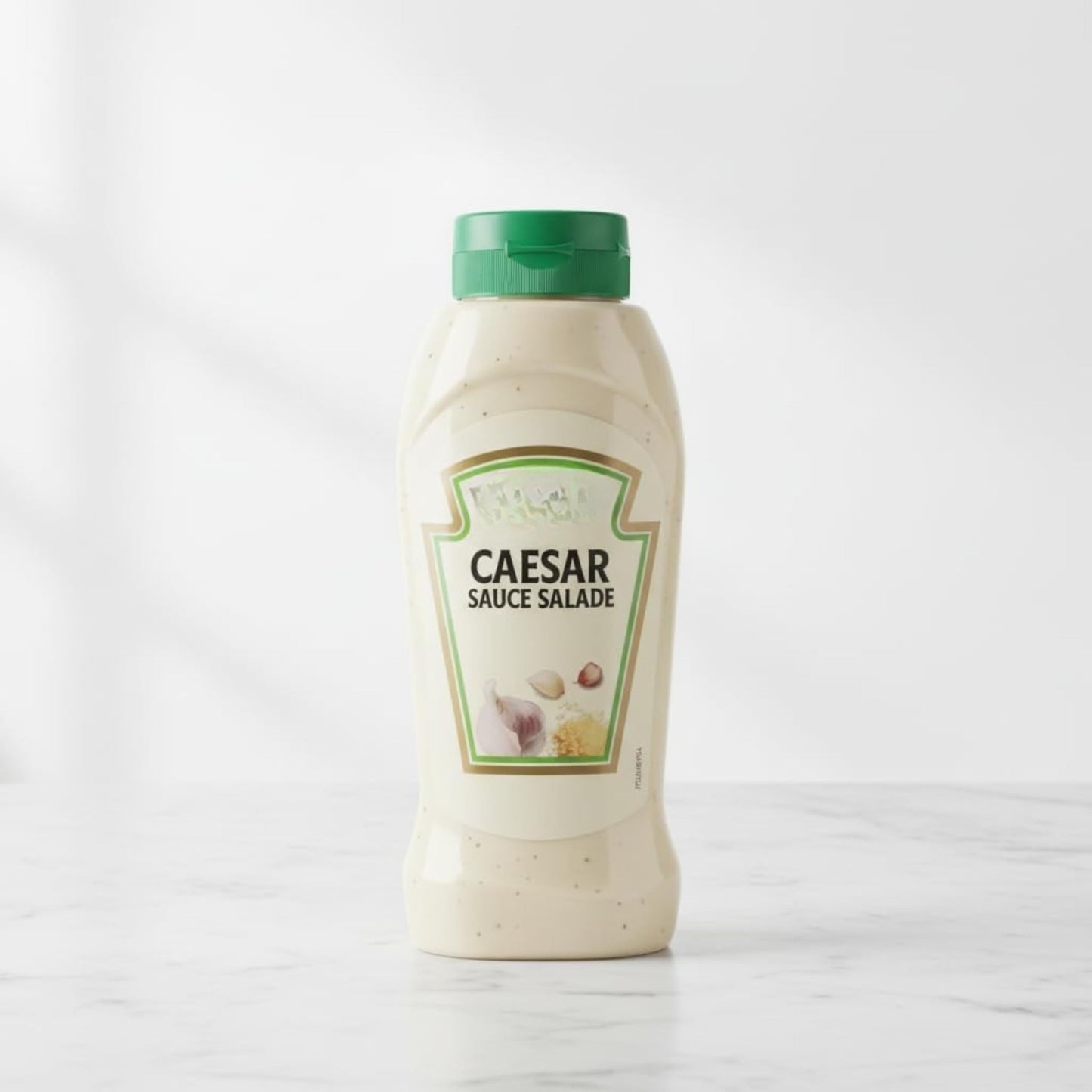 Salsa César Cremosa para Ensalada - Aderezo con Queso Parmesano y Ajo - Formato Familiar 800 ml - Elaborada con Huevos de Gallinas Camperas - NEXU