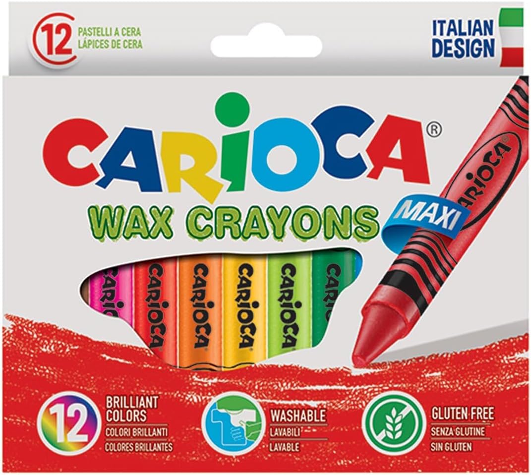 Carioca - Caja con 12 ceras pastel (A36150012) , Modelos/colores Surtidos, 1 Unidad