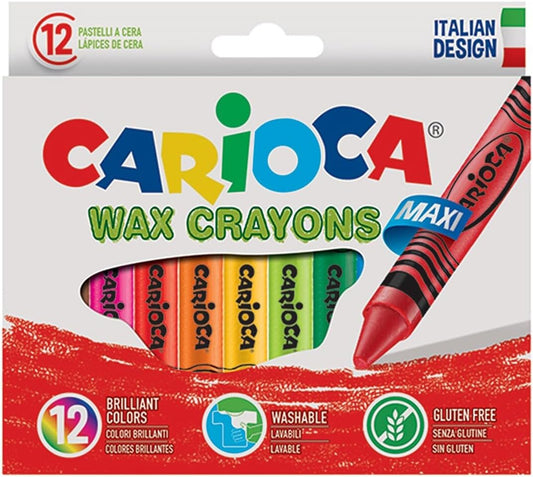 Carioca - Caja con 12 ceras pastel (A36150012) , Modelos/colores Surtidos, 1 Unidad