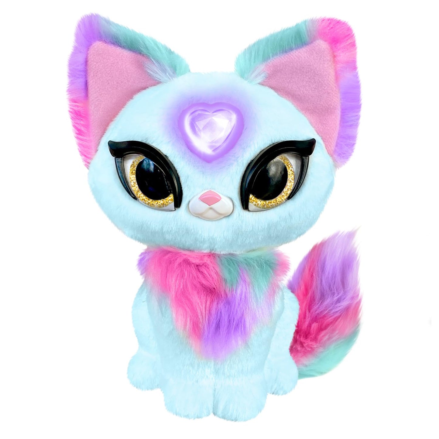 My Fuzzy Friends - Magic Whisper Skye Azul, Juguete Interactivo de Peluche con Sonidos, te responde y susurra,
