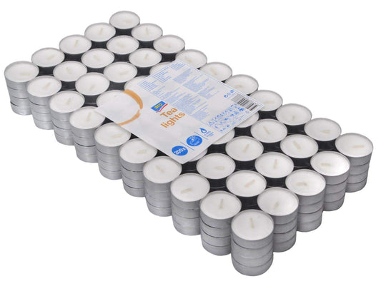 Velas de té (15 x 37 mm, aprox. 4 horas, 200 unidades)
