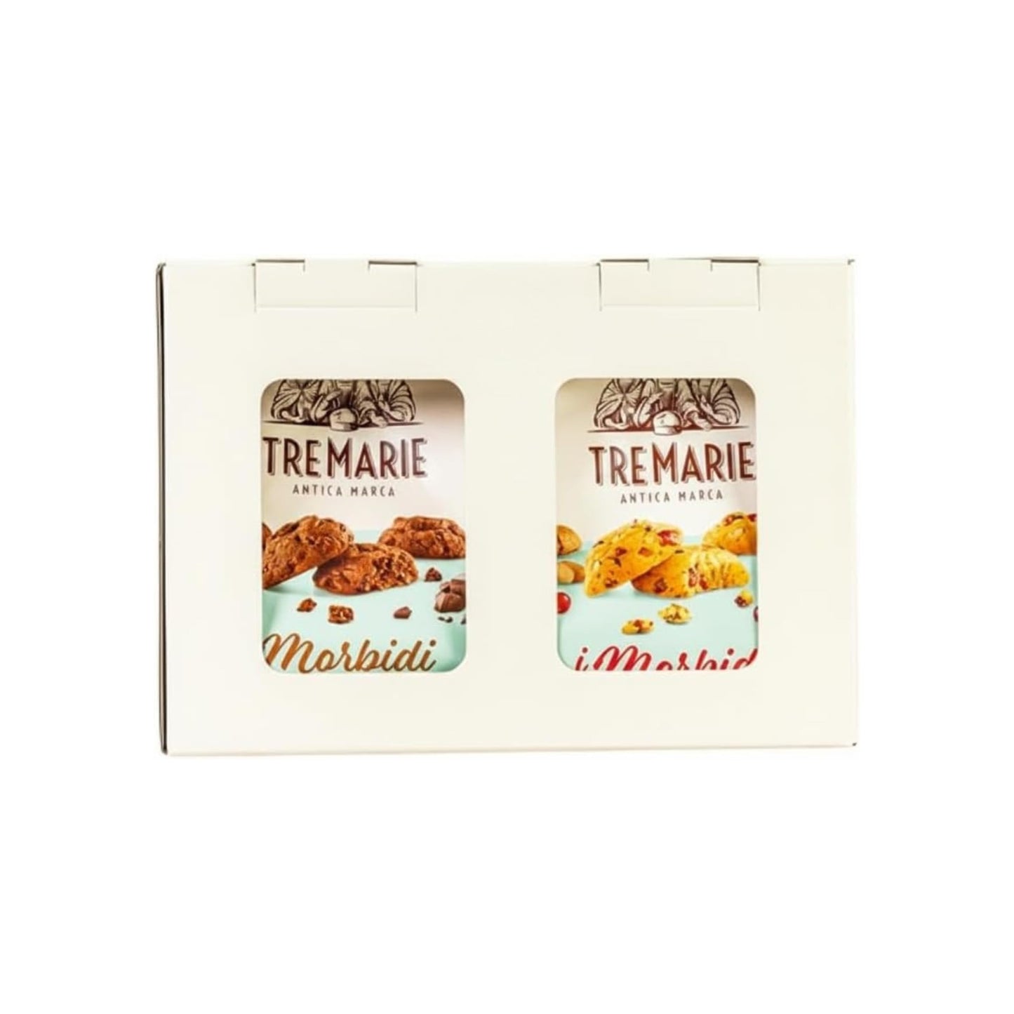 Surtido de Galletas Gourmet Italianas - Caja Regalo con Variedades de Pepitas de Chocolate (360g) y Cacao (315g) - Repostería Tradicional Artesanal - NEXU