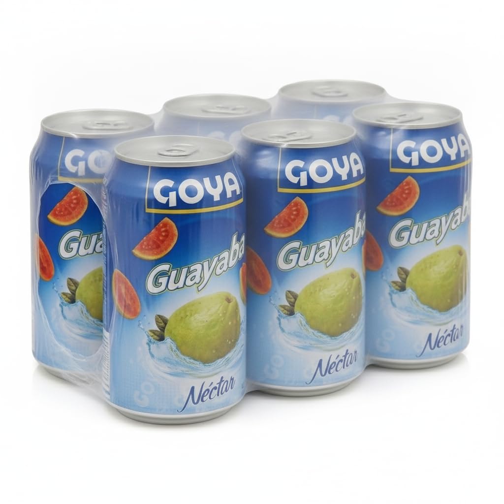 Néctar de Guayaba - Pack Ahorro de 6 Latas de 284 ml - Bebida Refrescante con Sabor Tropical Auténtico - Ideal para Familias y Eventos - Lote de 6 x 9.6 FL OZ - NEXU