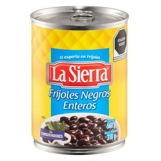 Frijol Entero Negro 12/560g La Sierra
