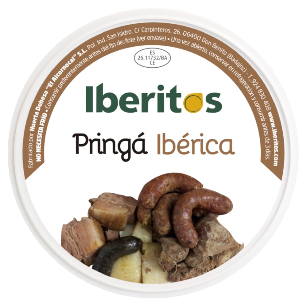 Iberitos - Lata de Auténtica Pringá Ibérica | Ideal para Desayunos y Meriendas - Apto para Celiacos - Contiene 700 g