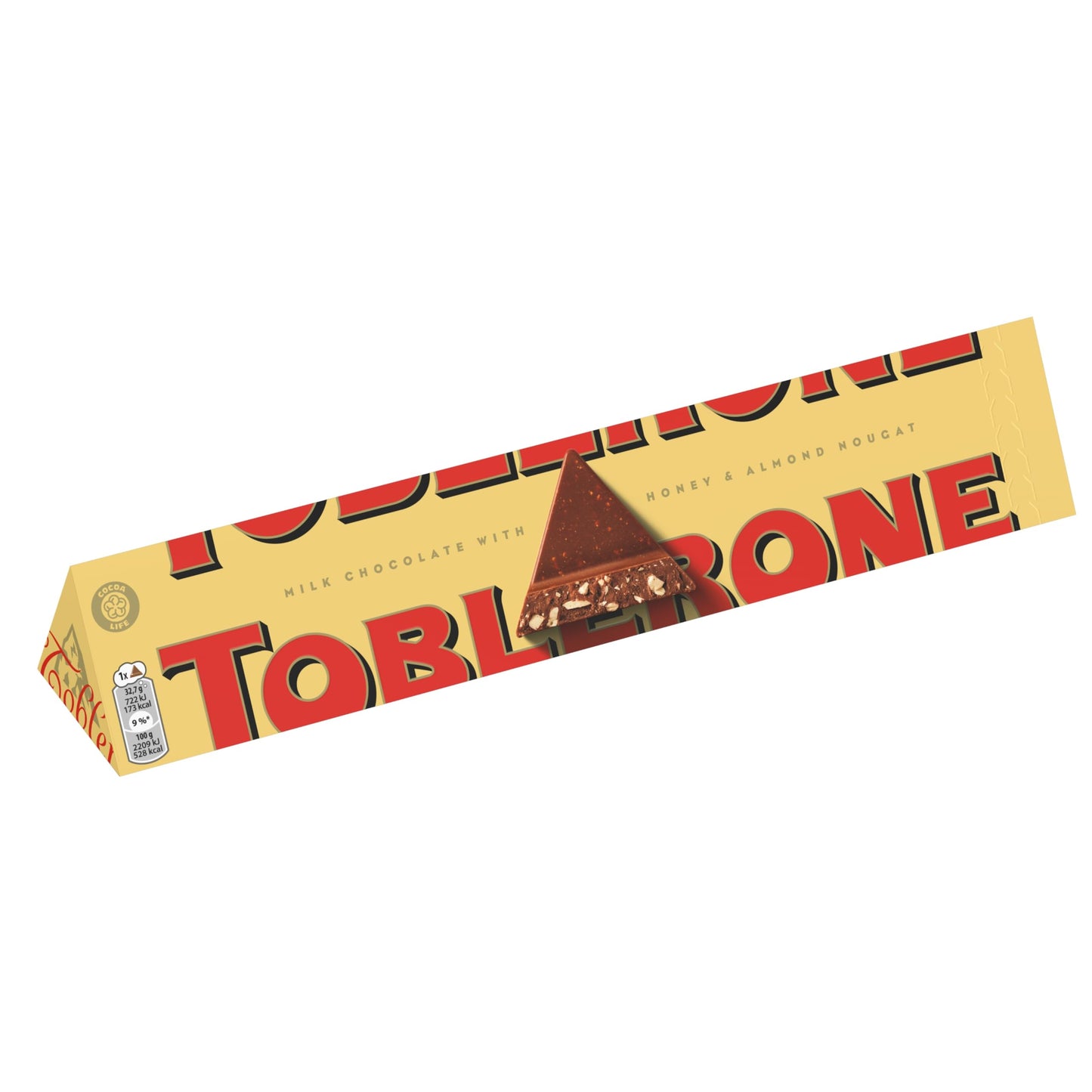 Toblerone Chocolate con Leche Suizo con Nougat de Miel y Almendras, Formato Grande, Pack 360 g