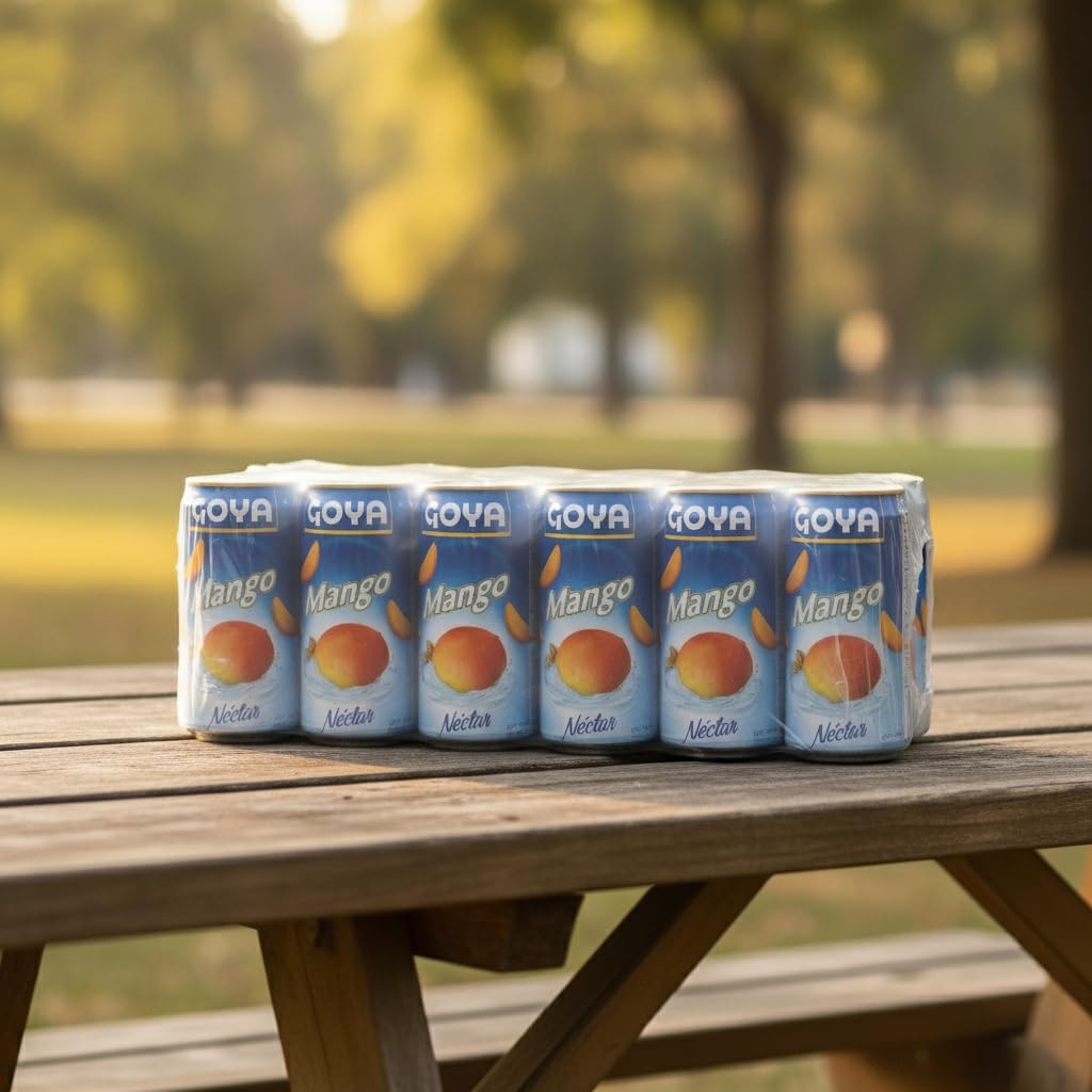 Néctar de Mango - Pack de 24 Latas de 284 ml - Bebida Refrescante con Sabor Natural a Fruta Tropical - Ideal para Cócteles, Picnics y Acompañar Comidas - NEXU