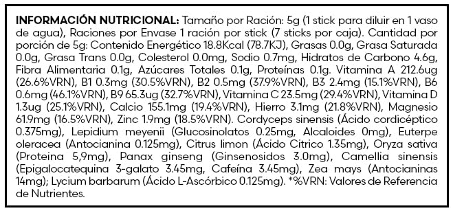Vita XTRA T – Bebida Instantánea de Maíz Morado con Té Verde, Açaí, Cordyceps, Goji, Maca y Ginseng | Energía Natural y Antioxidantes | 1 Caja con 7 Sticks | Sabor A Maíz Morado