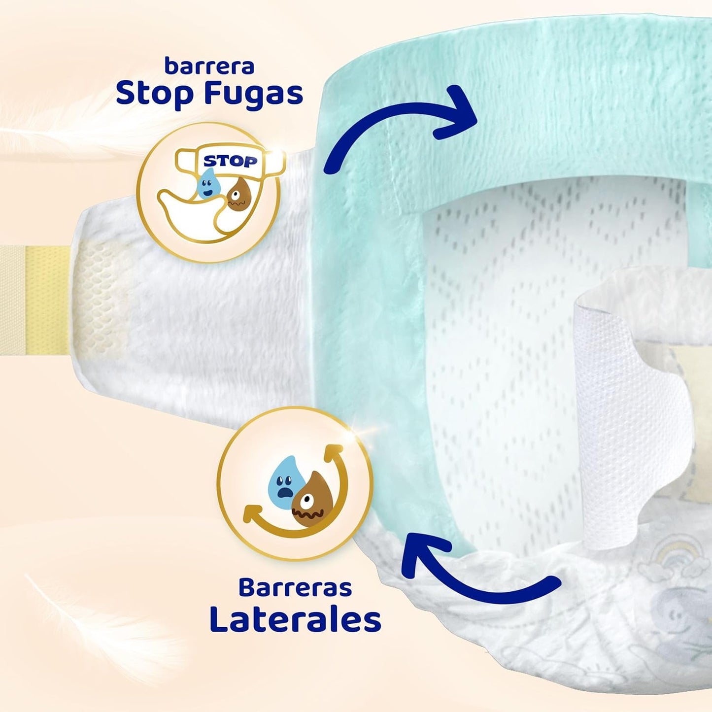 Dodot Sensitive Talla 3 (6-10 kg) Mega Pack 148 Pañales | Protección Suave para la Piel del Bebé | Máxima Absorción y Cuidado Diario