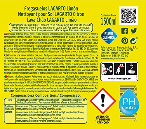Lagarto Friegasuelos Limón - 1500 ml