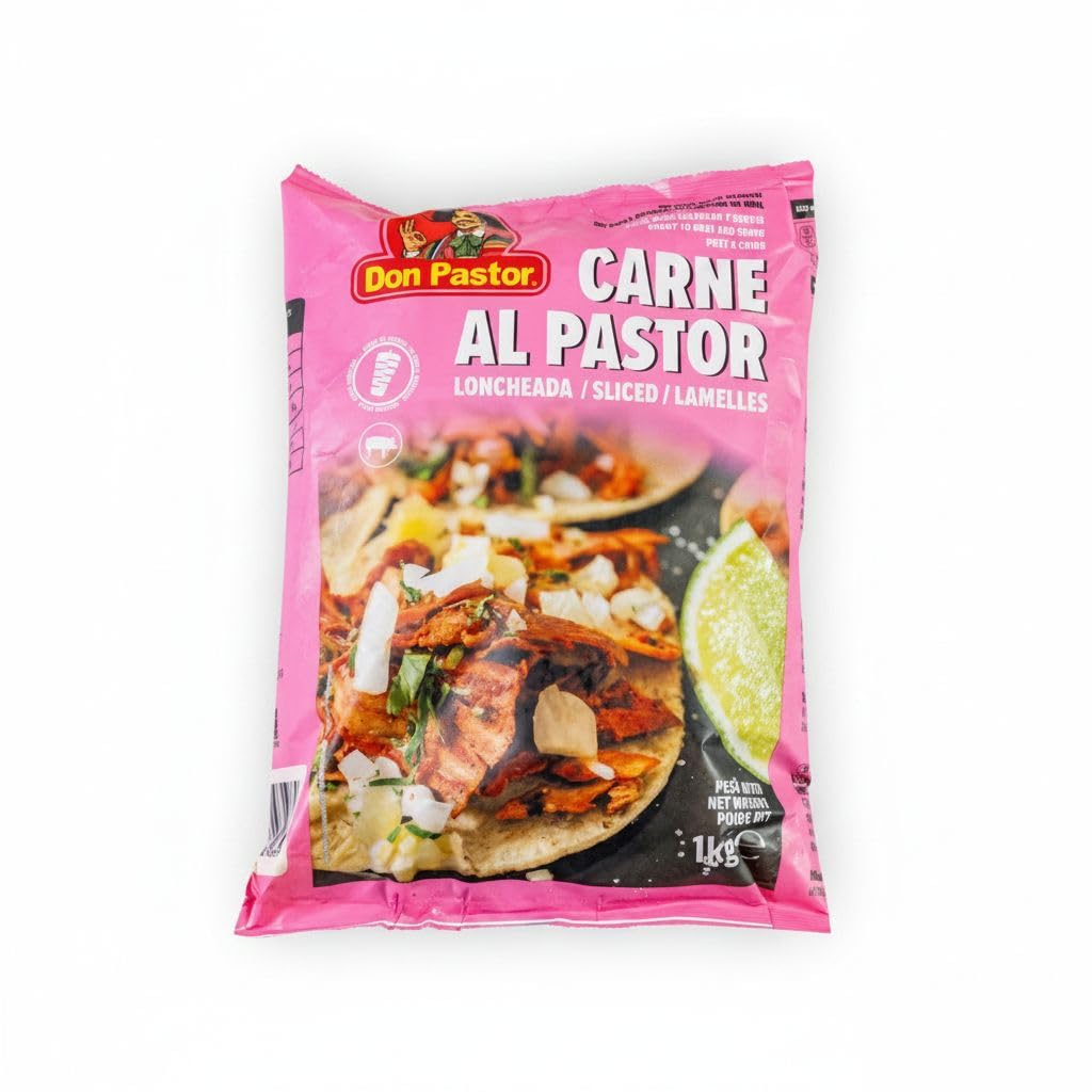 Carne al Pastor Loncheada 1kg - Carne de Cerdo para Tacos y Burritos - Preparación Rápida Sin Asador - Don Pastor - Formato Ahorro Frío con Sabor Tradicional Mexicano - NEXU