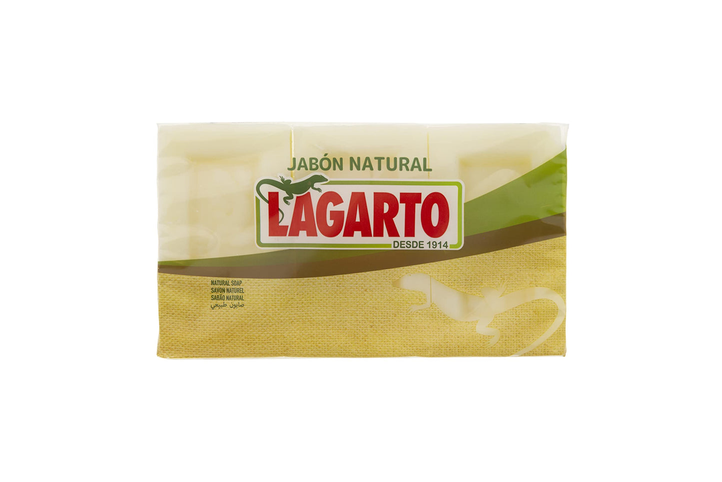 Lagarto - Pastilla de jabon natural 3x 200 gr