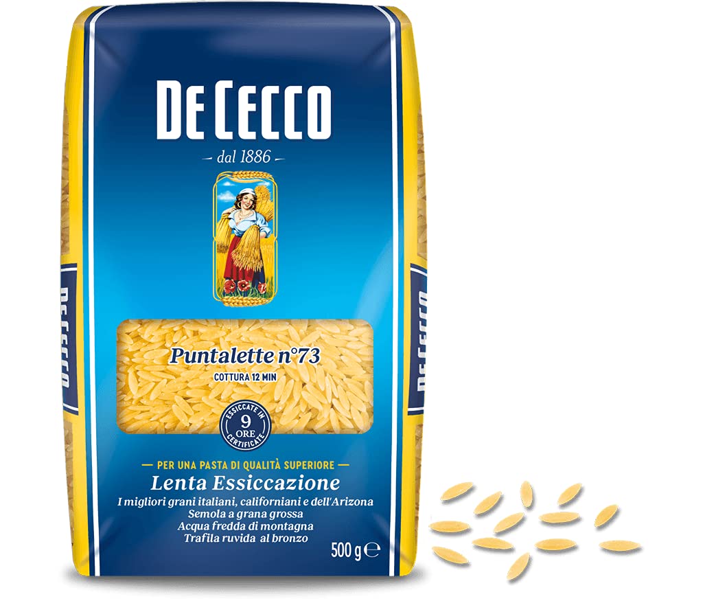 De Cecco - Pasta Puntalette Nº 73 - Coccion 12 Minutos - El Mejor Grano Italiano - 500 Gramos