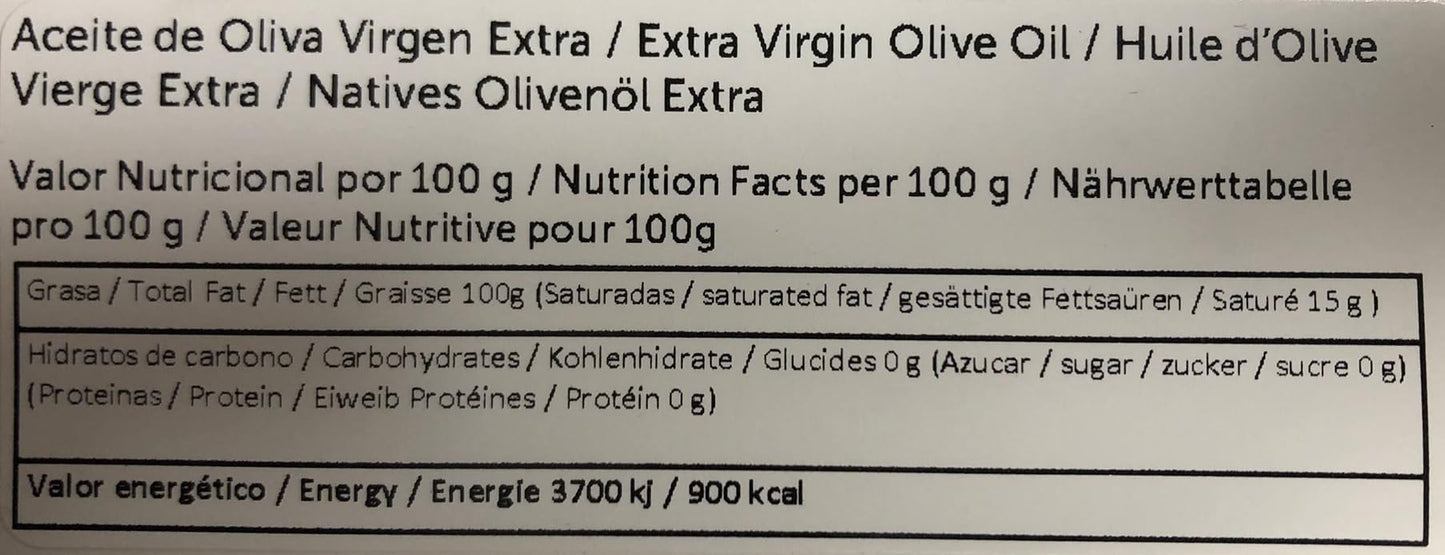 ORO BAILÉN - Aceite de oliva virgen extra (variedad Picual) - Lata 2,5 Litros