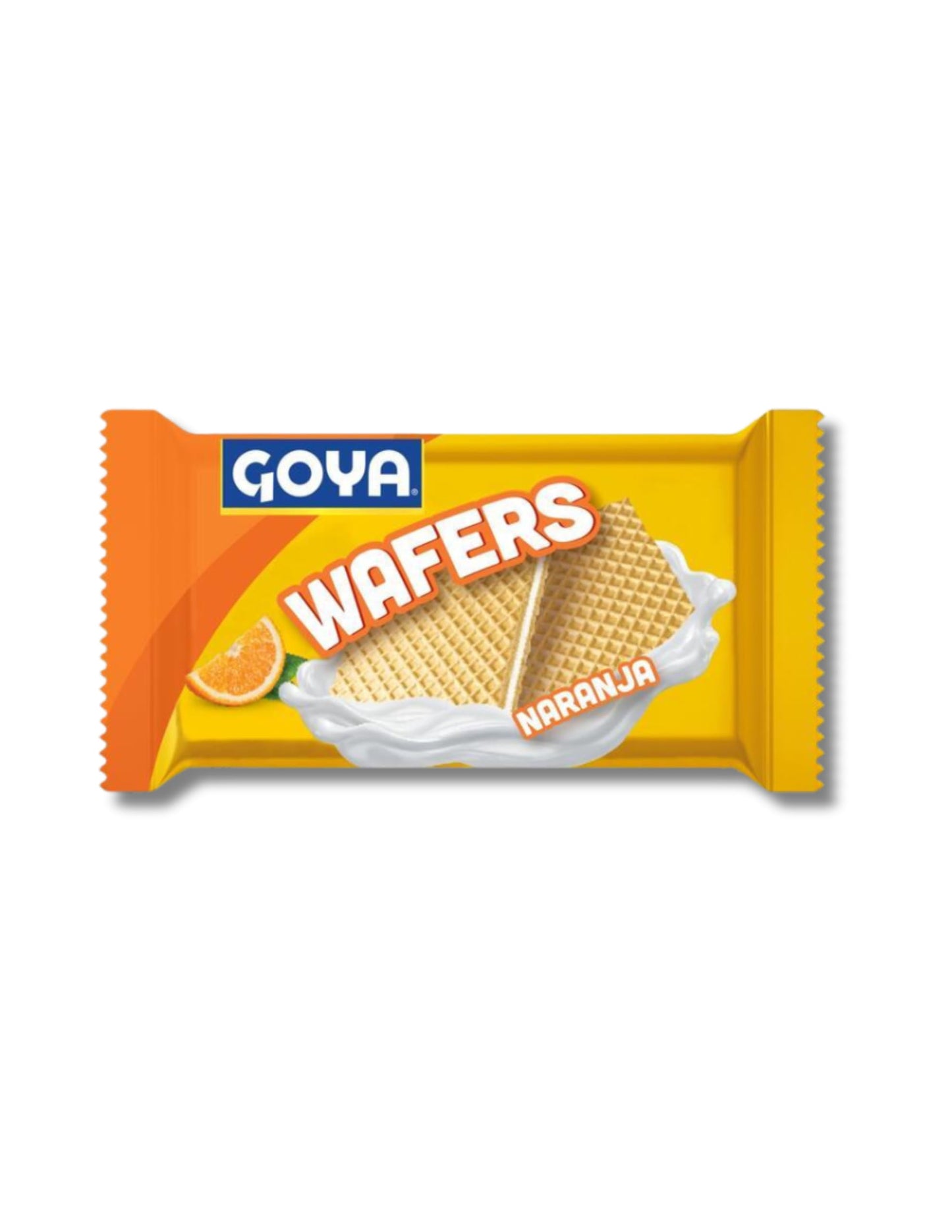 Wafers Galletas de Barquillo Sabor Naranja - Pack de 6 Paquetes de 95g - Snack Crujiente con Relleno Cremoso para Niños y Adultos - Goya - NEXU