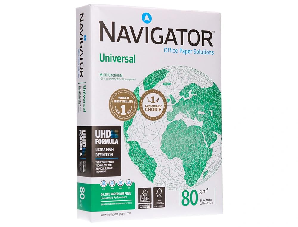 Papel navigator universal 1 paquete de 500 hojas. a4 80 gr