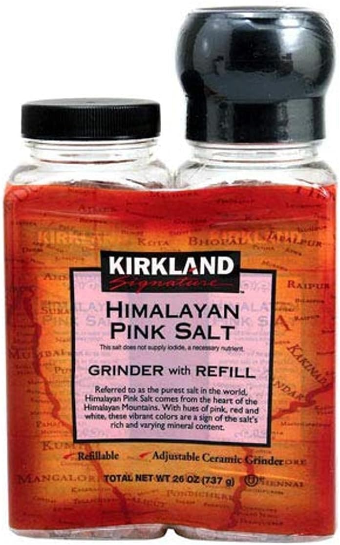 SAL HIMALAYAN ROSADA Kirkland - Molinillo de sal con recambio (737 g)