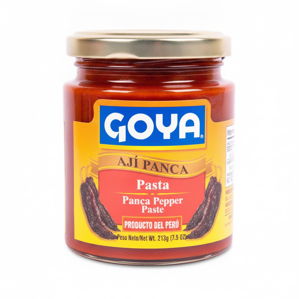 Pasta de Ají Panca de Perú - 213g (7,5 oz) Crema de Chile Panca para Cocina Peruana, Aderezos y Salsas - Ingredientes Seleccionados - Goya - Sabor Auténtico en Tarro de Vidrio - NEXU