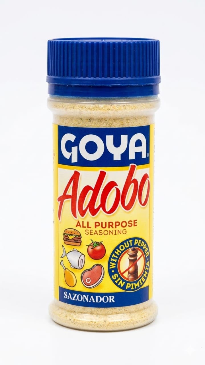 Pack de Sazonadores - Kit de 4 Condimentos: Adobo (Pimienta, Sin Pimienta, Azafrán 226g) y Sazonador Total 312g - Sabor Latino Auténtico para Carnes y Vegetales - Goya - Pack Familiar 11 oz - NEXU