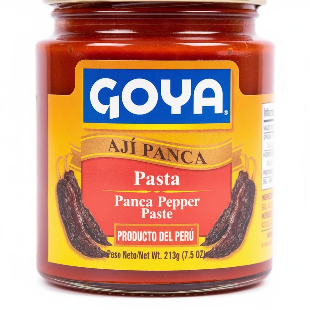 Pasta de Ají Panca de Perú - 213g (7,5 oz) Crema de Chile Panca para Cocina Peruana, Aderezos y Salsas - Ingredientes Seleccionados - Goya - Sabor Auténtico en Tarro de Vidrio - NEXU