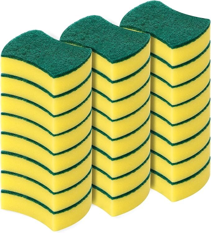Estropajos de Microfibra para Fregar – Pack de 21 Esponjas Reutilizables y Antirayaduras – Limpieza Suave para Cocina, Baño, Vajilla, Ollas y Superficies Delicadas (1 Paquete con 21 ESPONJAS)