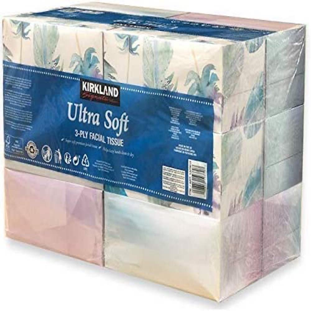 KIRKLAND SIGNATURE Ultra 3Ply Super Soft Premium - Pañuelos faciales (12 cajas)