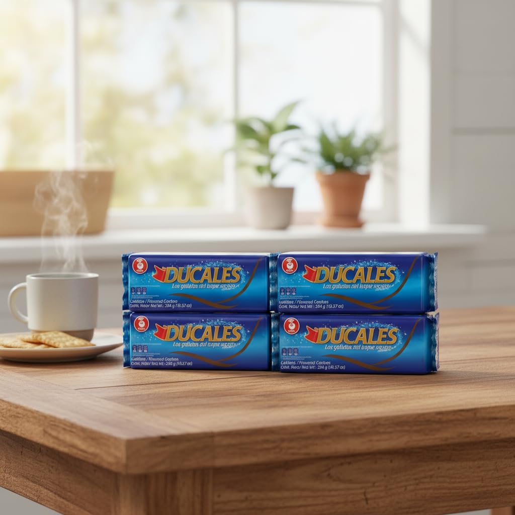 Galletas Dulcales - Pack 4 Unidades de 294g cada una - Galletas Cracker con Toque Secreto Dulce y Salado - Textura Ligera y Crujiente - Noel - Snack Ideal para Desayunos y Meriendas - NEXU