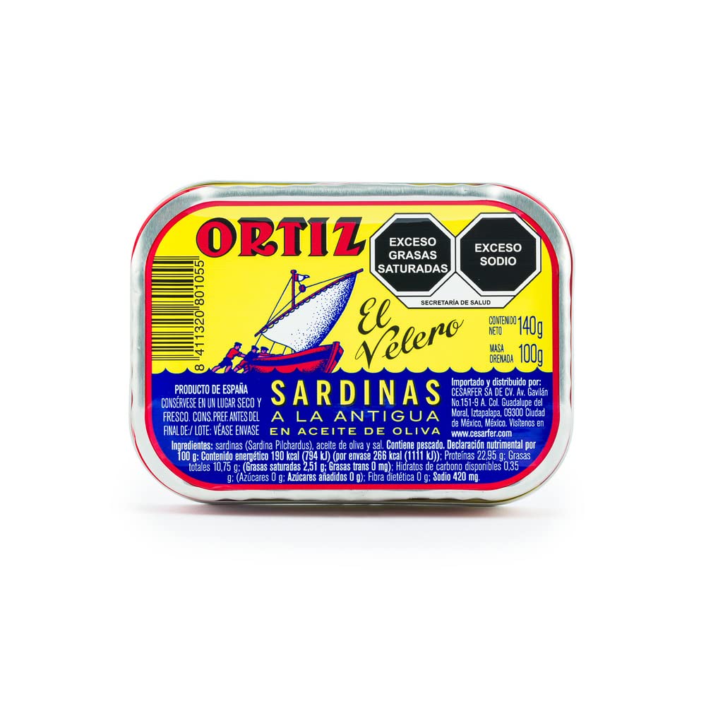 Sardinas ortiz oliva lat.100g