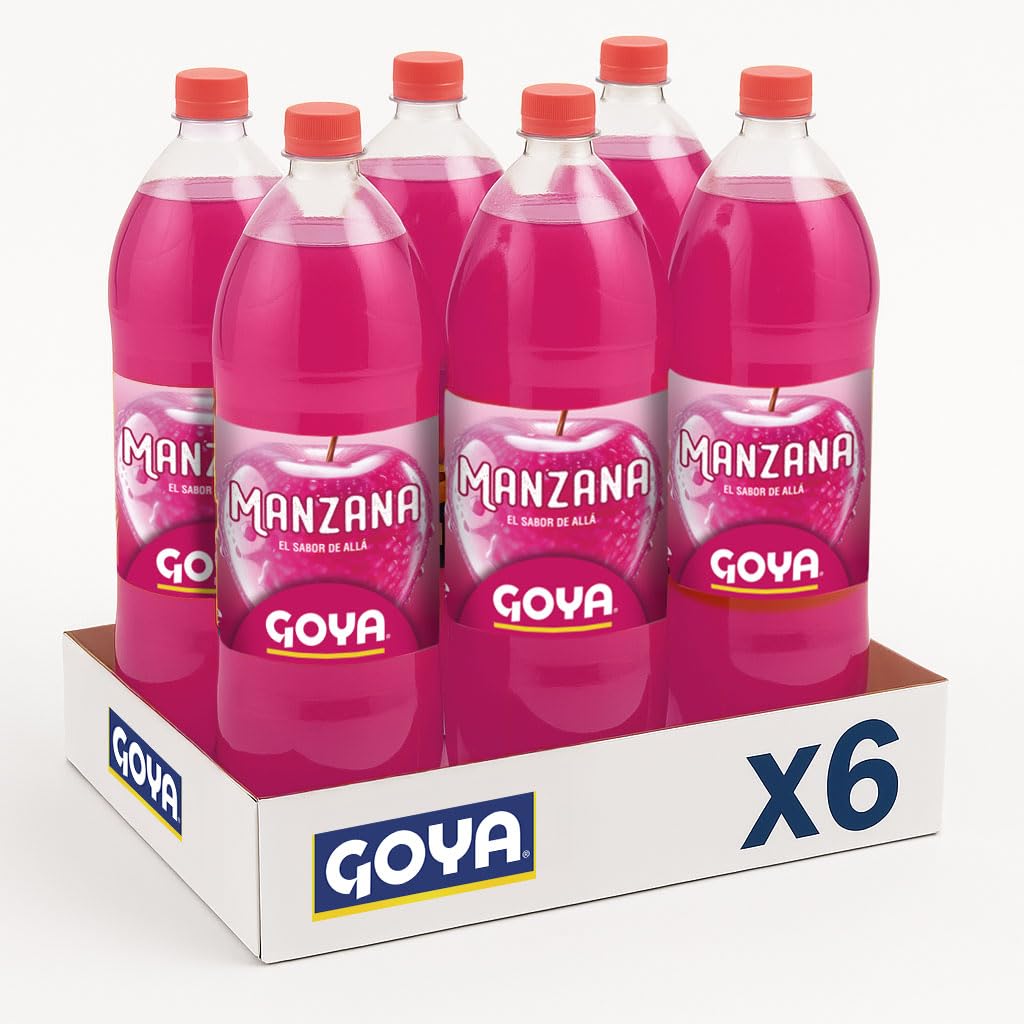 Goya Refresco Sabor Manzana Caramelizada y Chicle 6 x 2L, Formato Práctico Ideal para Compartir, Refrescante y Auténtico