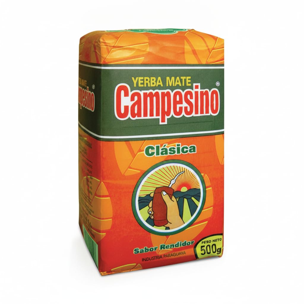Yerba Mate Clásica 500g - Yerba Mate Elaborada con Palo Tradición Paraguaya - Sin Aditivos - Formato de 500 Gramos - NEXU